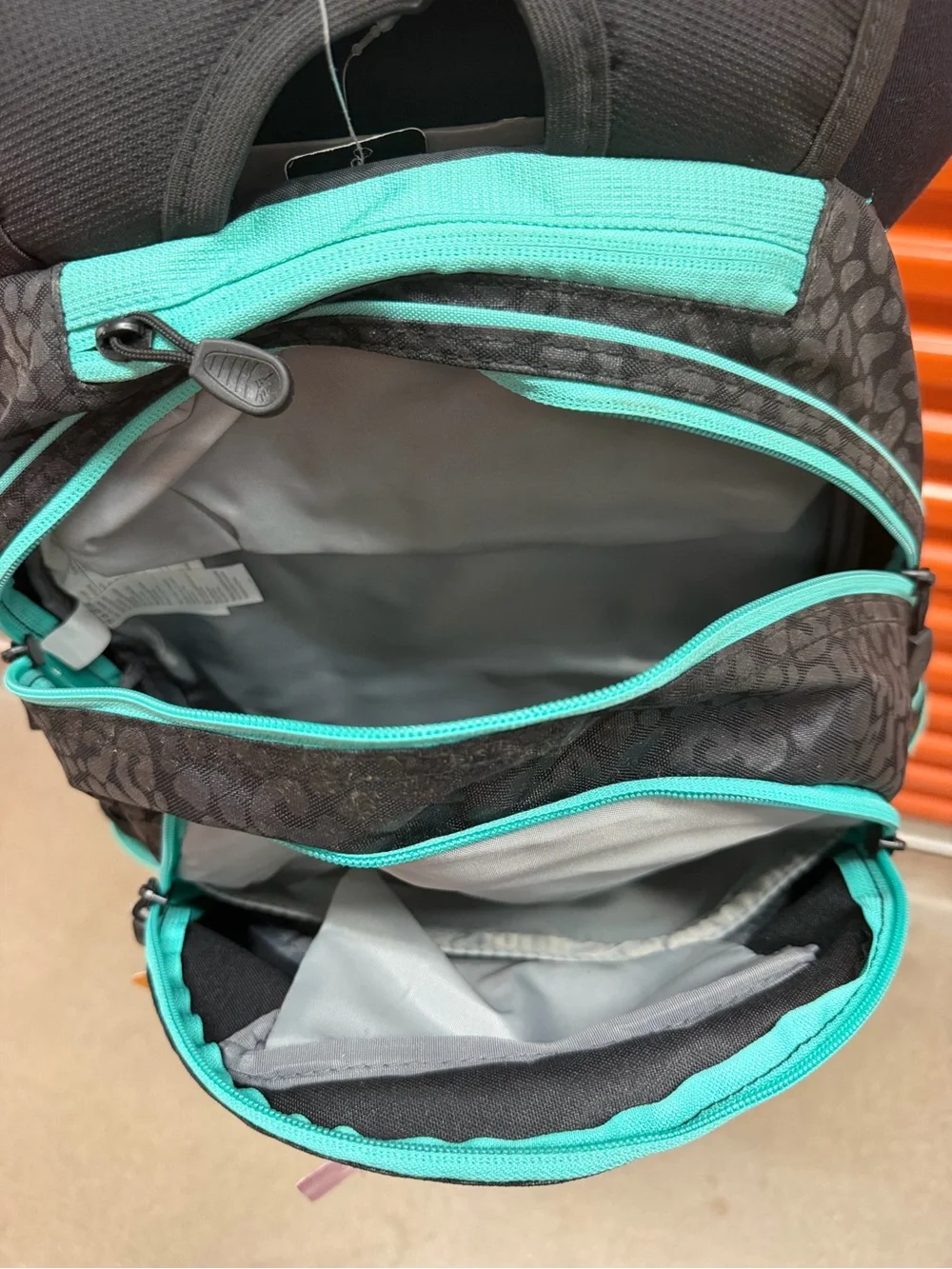 NWT High Sierra Loop Backpack, Travel/Work Bookbag with tablet sleeve Bk/Teal